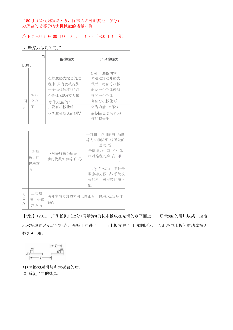 2012版物理一轮精品复习学案：54 功能关系 能量守恒定律.docx_第3页