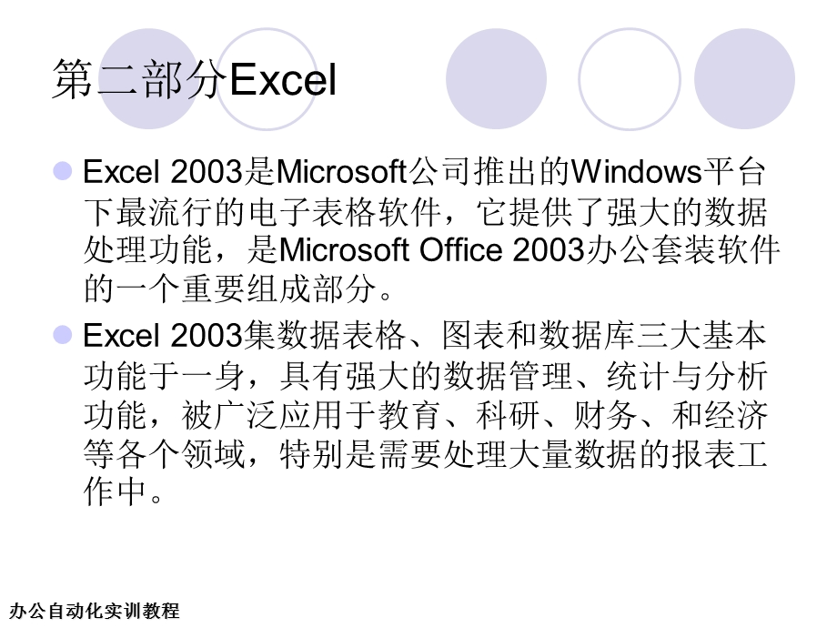 办公自动化实训教程之Excel部分.ppt_第2页