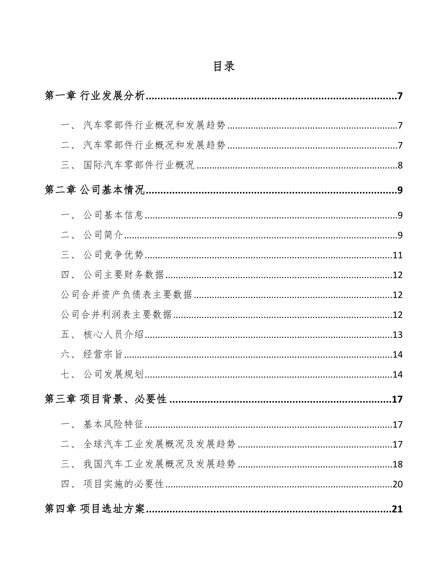 南宁汽车橡胶制品项目可行性研究报告.docx_第1页