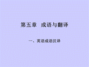 《学成语与翻译》PPT课件.ppt