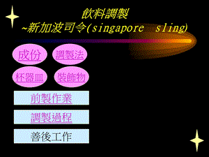 饮料调制新加波司令singaporesling.ppt