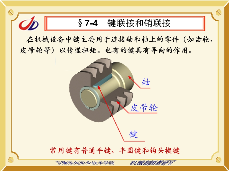 《键联接和销联接》PPT课件.ppt_第1页