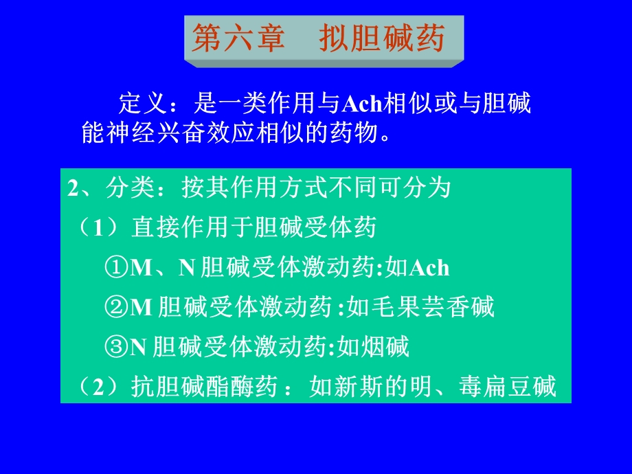 【教学课件】第六章拟胆碱药.ppt_第1页