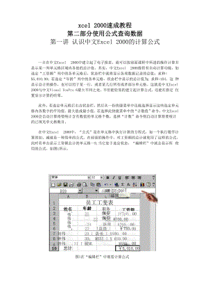 Excel初级教程计算公式讲解.docx