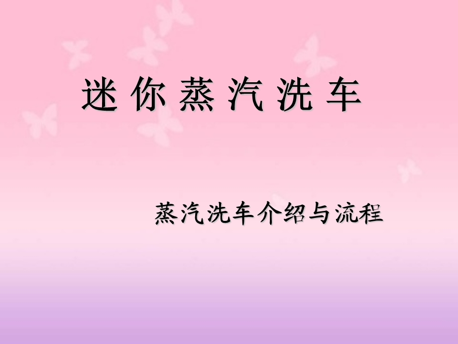 《迷你蒸汽洗车》PPT课件.ppt_第1页