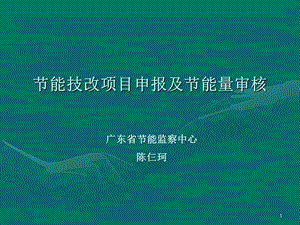 节能技改项目申报及节能量审核.ppt