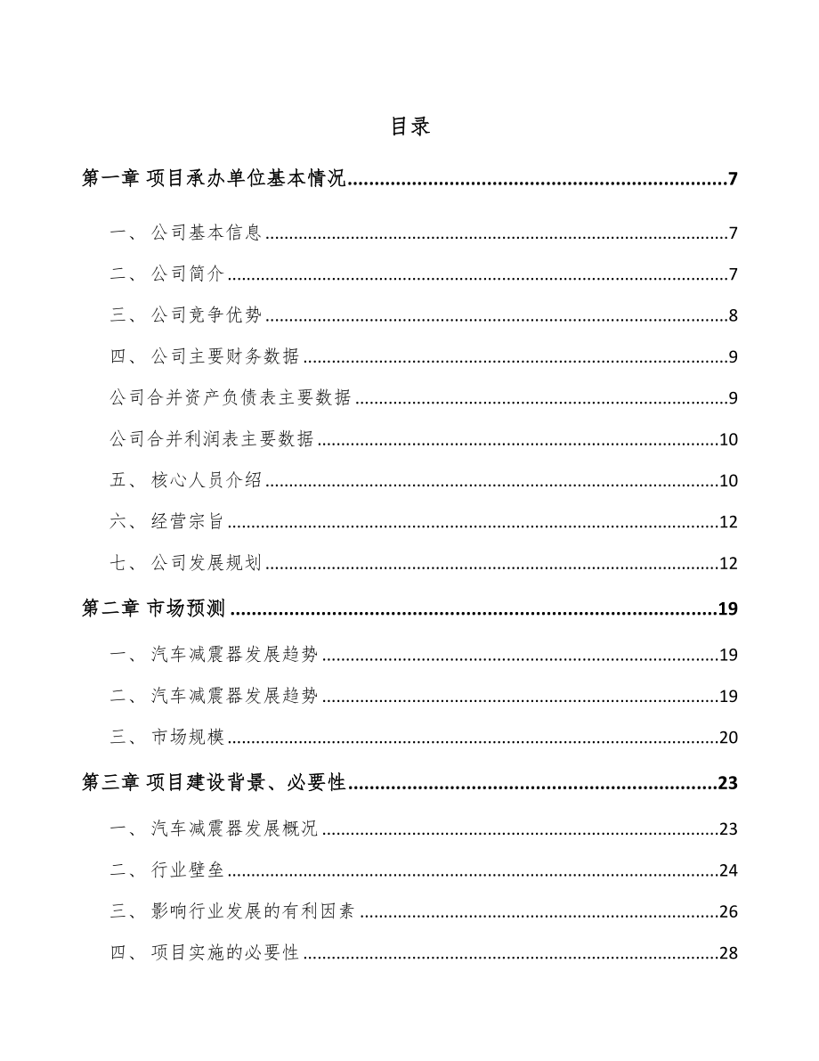 南通汽车减震器零部件项目可行性研究报告.docx_第1页