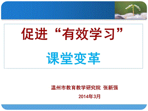 “促进有效学习”课件.ppt