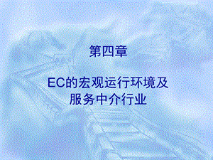 【教学课件】第四章EC的宏观运行环境及服务中介行业.ppt