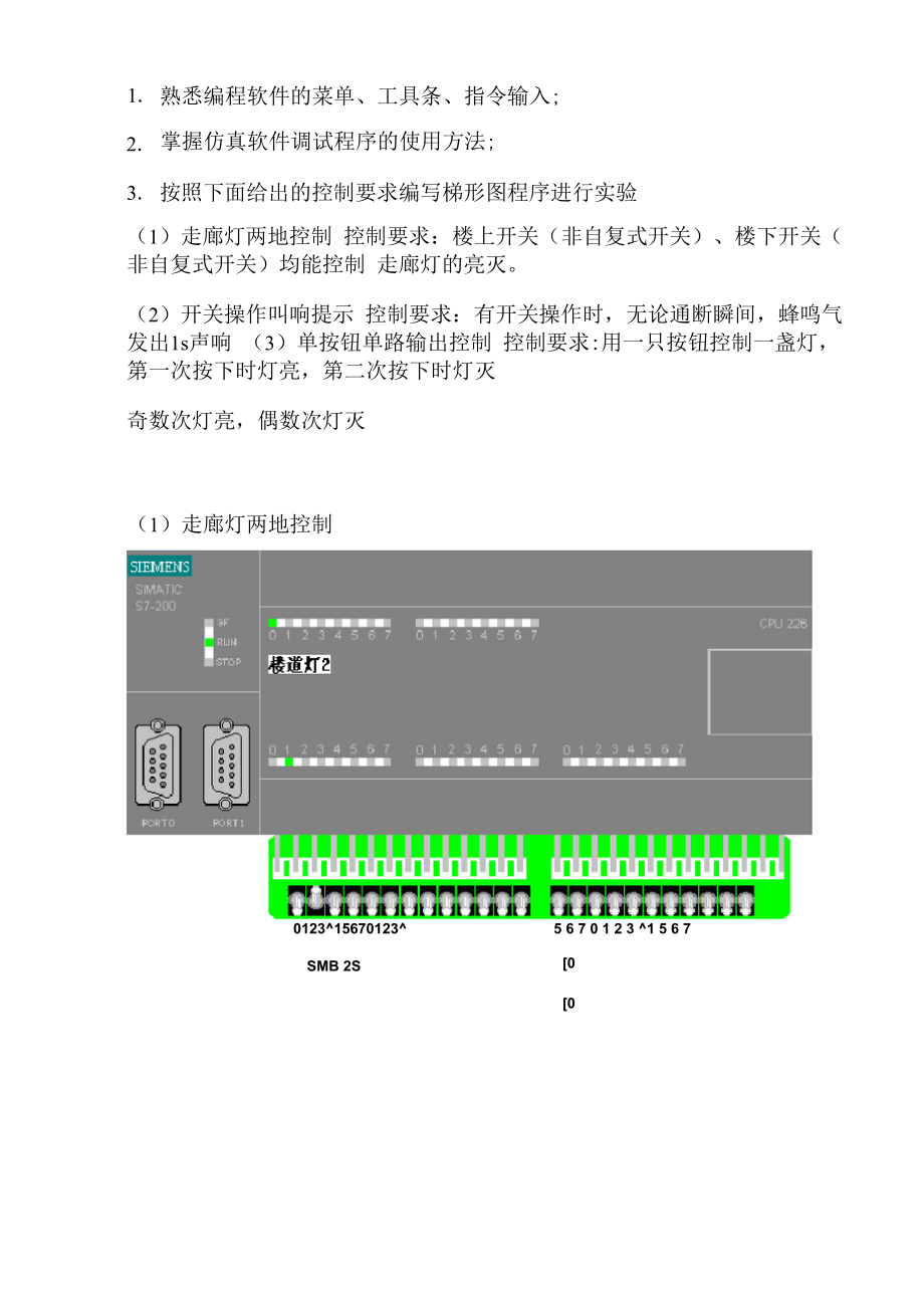 S7-200PLC编程软件使用实验.docx_第2页