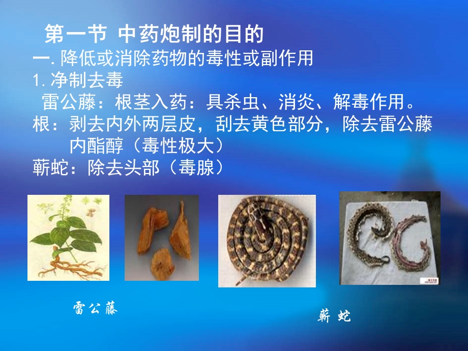 【教学课件】第三章中药炮制的目的及对药物的影响.ppt_第2页