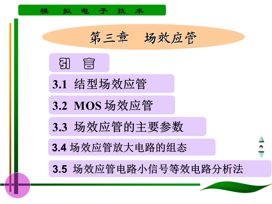 【教学课件】第3章场效应管及其基本放大电路.ppt_第1页