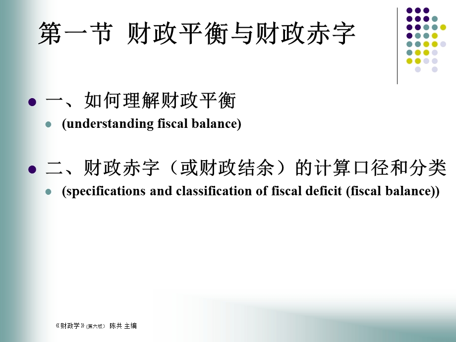 财政学(陈共)第十五章财政平衡和财政赤字.ppt_第3页