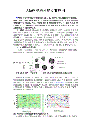 ASA树脂的性能及其应用.docx