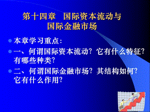 【教学课件】第十四章国际资本流动与国际金融市场.ppt