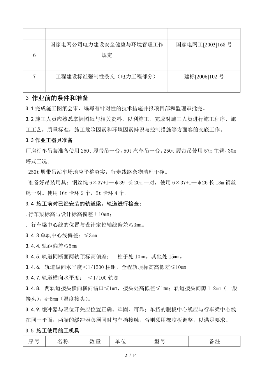 厂房行车安装技术措施.doc_第2页