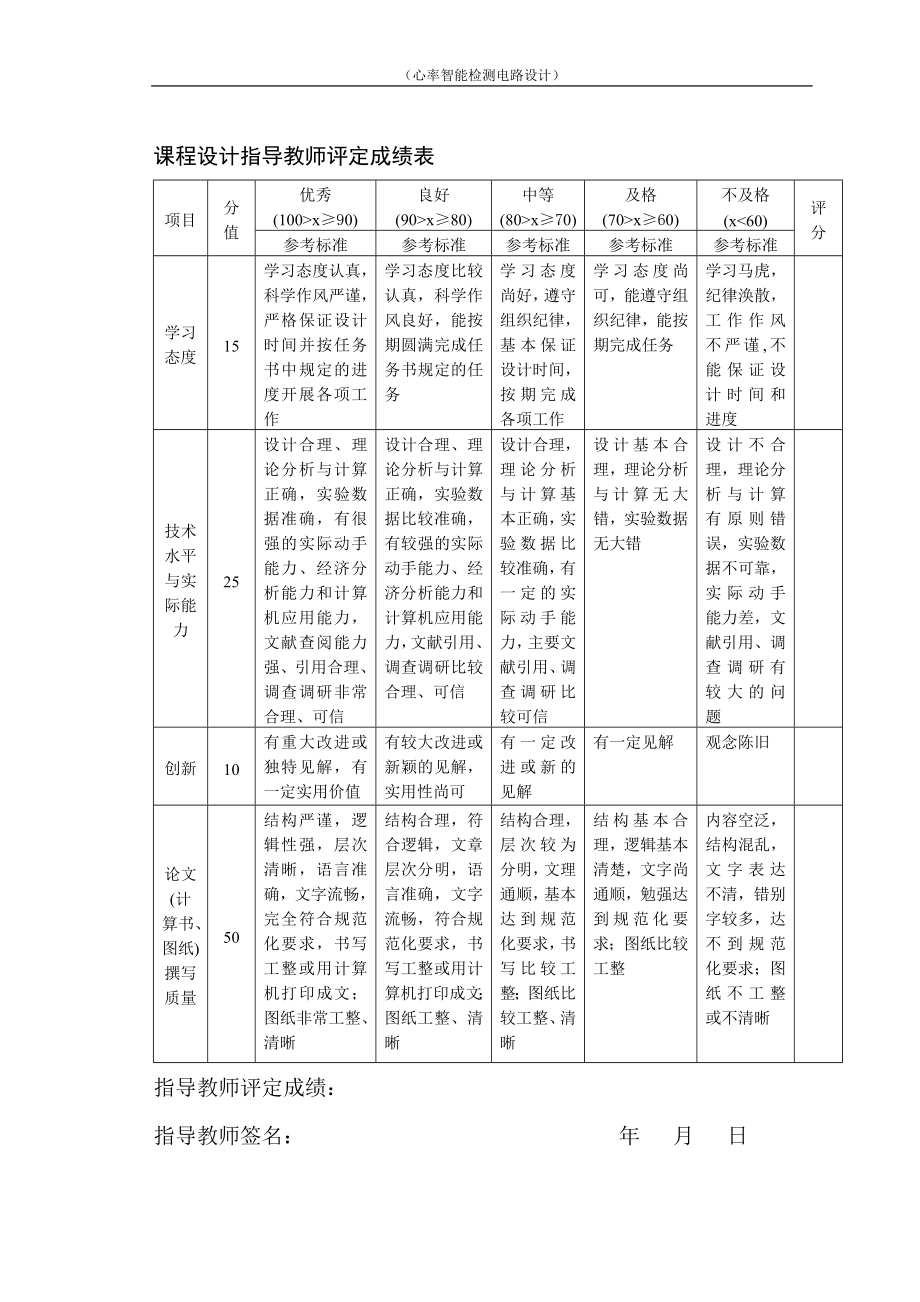 心率智能检测电路设计.docx_第1页