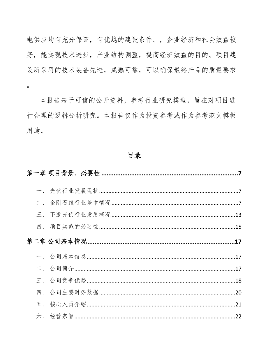 南通金刚石线项目可行性研究报告.docx_第2页