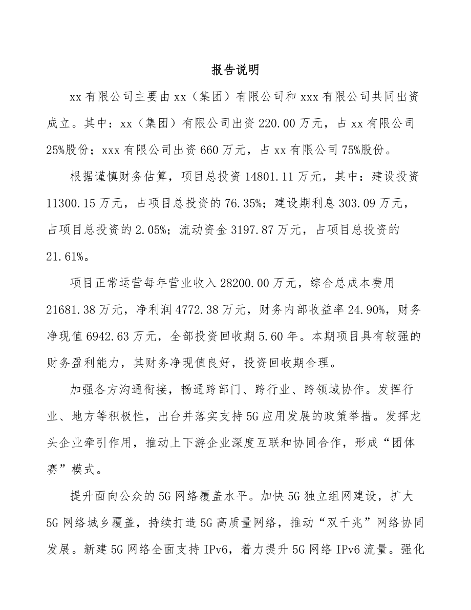 厦门关于成立5G+智能采矿公司可行性研究报告.docx_第2页