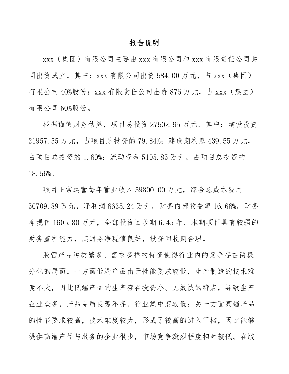 南通关于成立橡胶软管公司可行性研究报告.docx_第2页