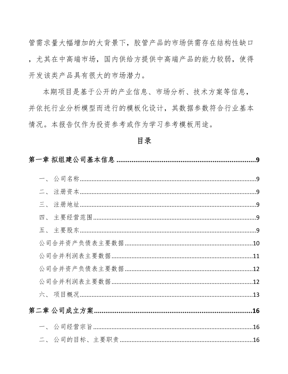 南通关于成立橡胶软管公司可行性研究报告.docx_第3页