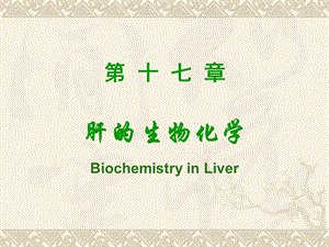 《肝生物化学》PPT课件.ppt