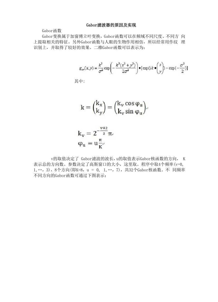 Gabor 滤波器的原因及实现.docx_第1页