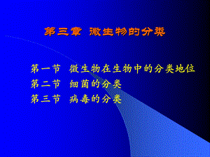 【教学课件】第三章微生物的分类.ppt