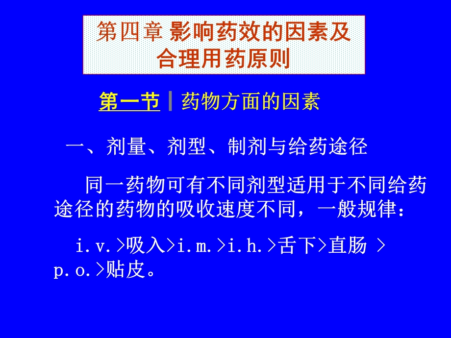 【教学课件】第四章影响药效的因素及合理用药原则.ppt_第1页