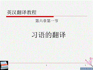 第六章第一节.习语的翻译.ppt