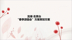 “春季游园会”暖场方案策划方案.ppt