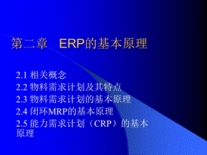 【教学课件】第二章ERP的基本原理.ppt