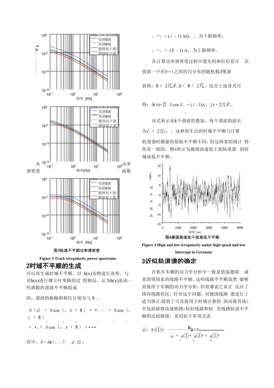 A1功率谱在机车车辆动力学仿真中的应用.docx_第3页