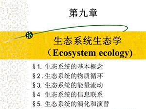 SECT;1 生态系统的基本概念SECT;2生态系统的物质循环SECT;3 生态系统.ppt