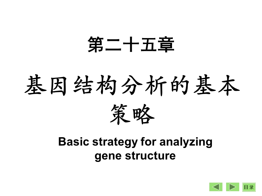 第二十五章基因结构分析的基本策略.ppt_第1页