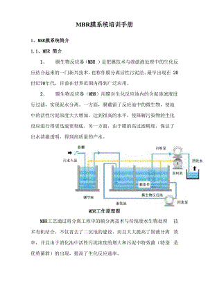 MBR膜系统培训手册.docx