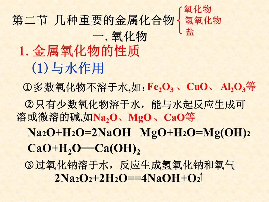 第二部分几种重要的金属化合物.ppt_第1页