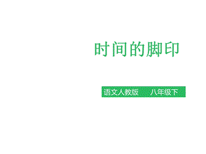 《时间的脚印》课件(共33张PPT).ppt