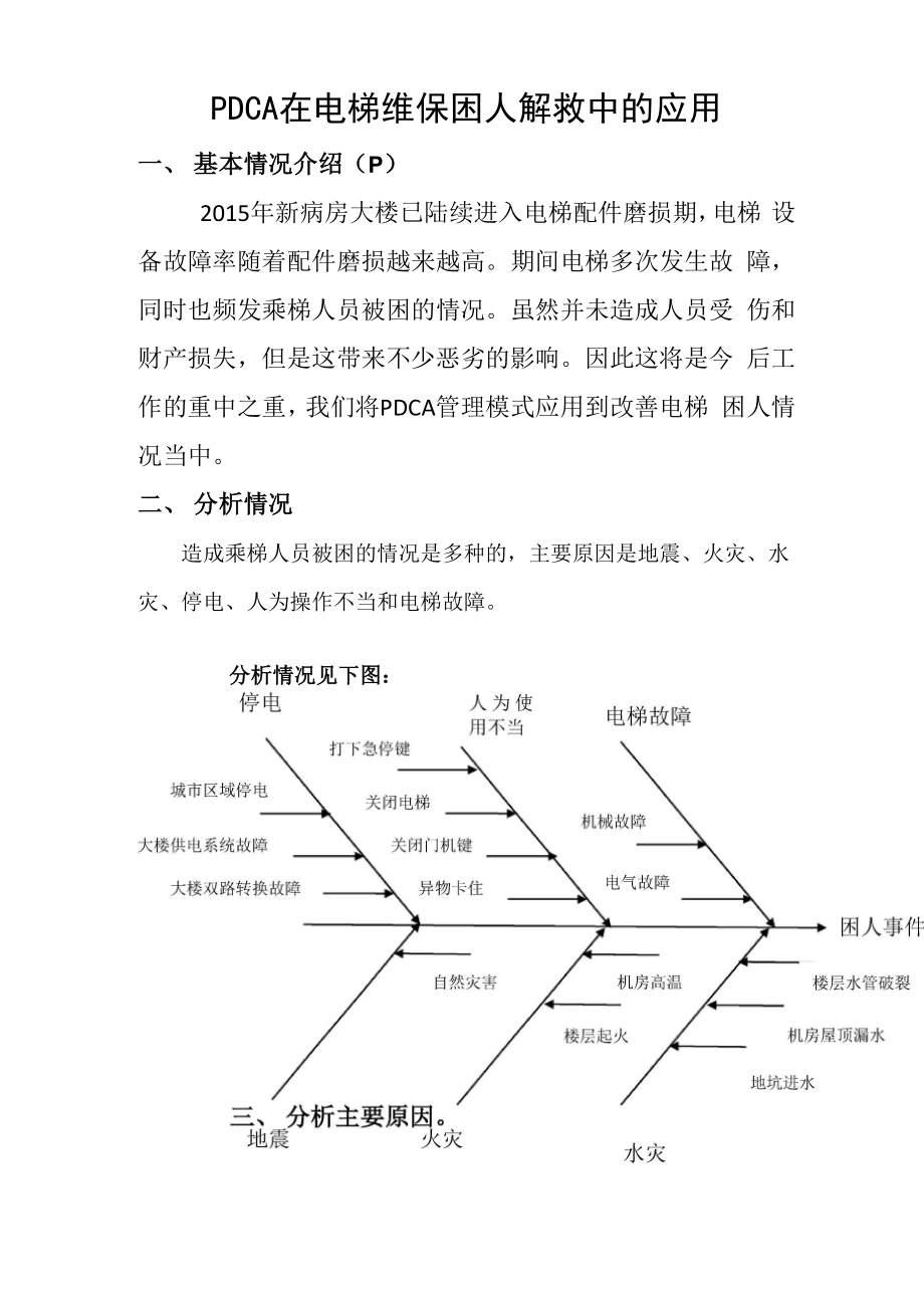 PDCA在电梯维保困人解救中的应用.docx_第1页