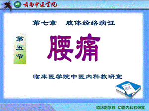 【教学课件】第七章肢体经络病证.ppt