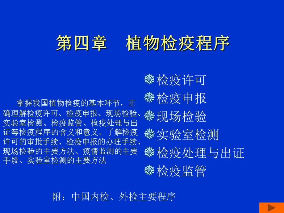 【教学课件】第四章植物检疫程序.ppt_第1页