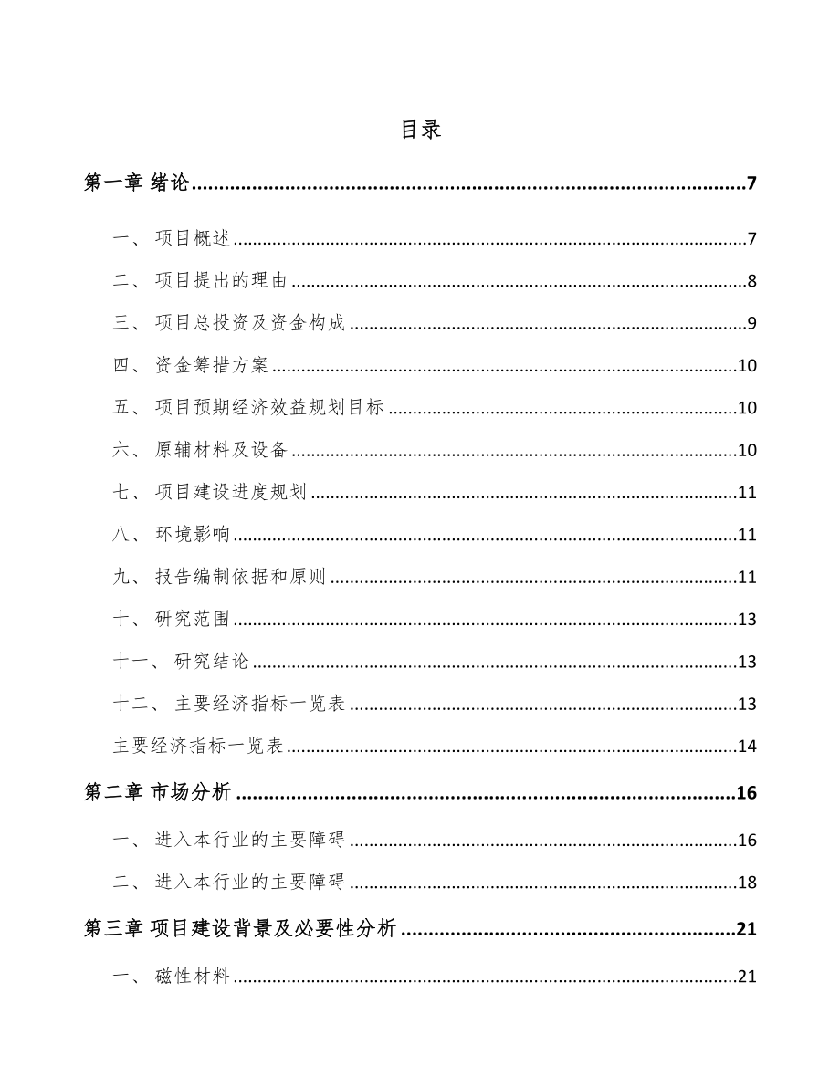 厦门合金软磁粉项目可行性研究报告.docx_第1页