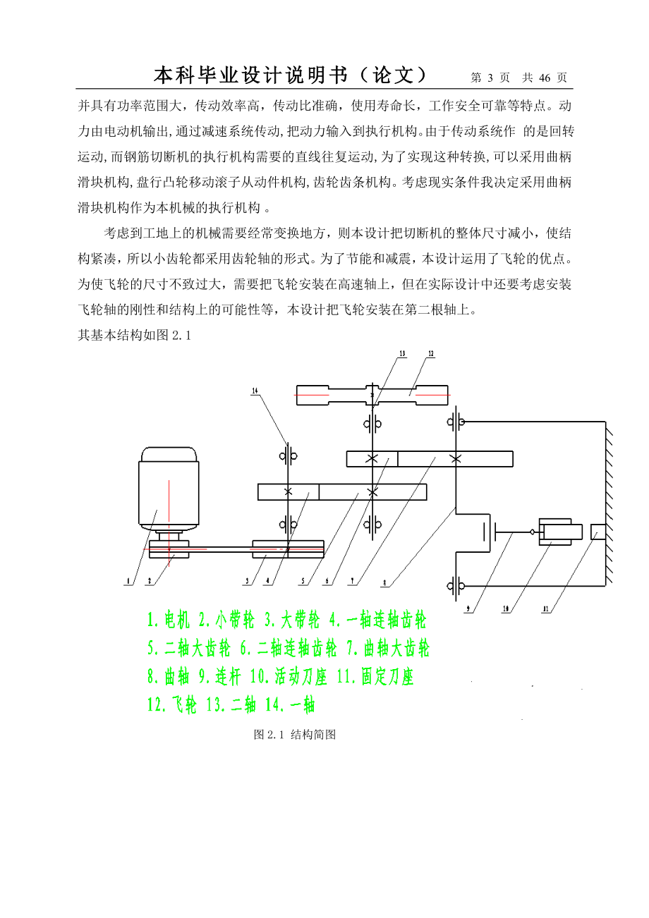 毕业设计论文钢筋切断机的设计.doc_第3页