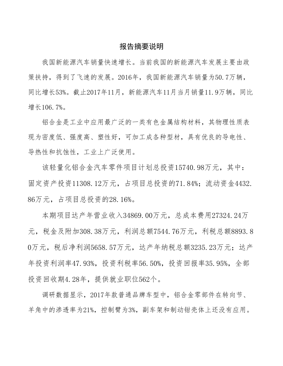 厦门汽车轻量化项目研究报告.docx_第2页