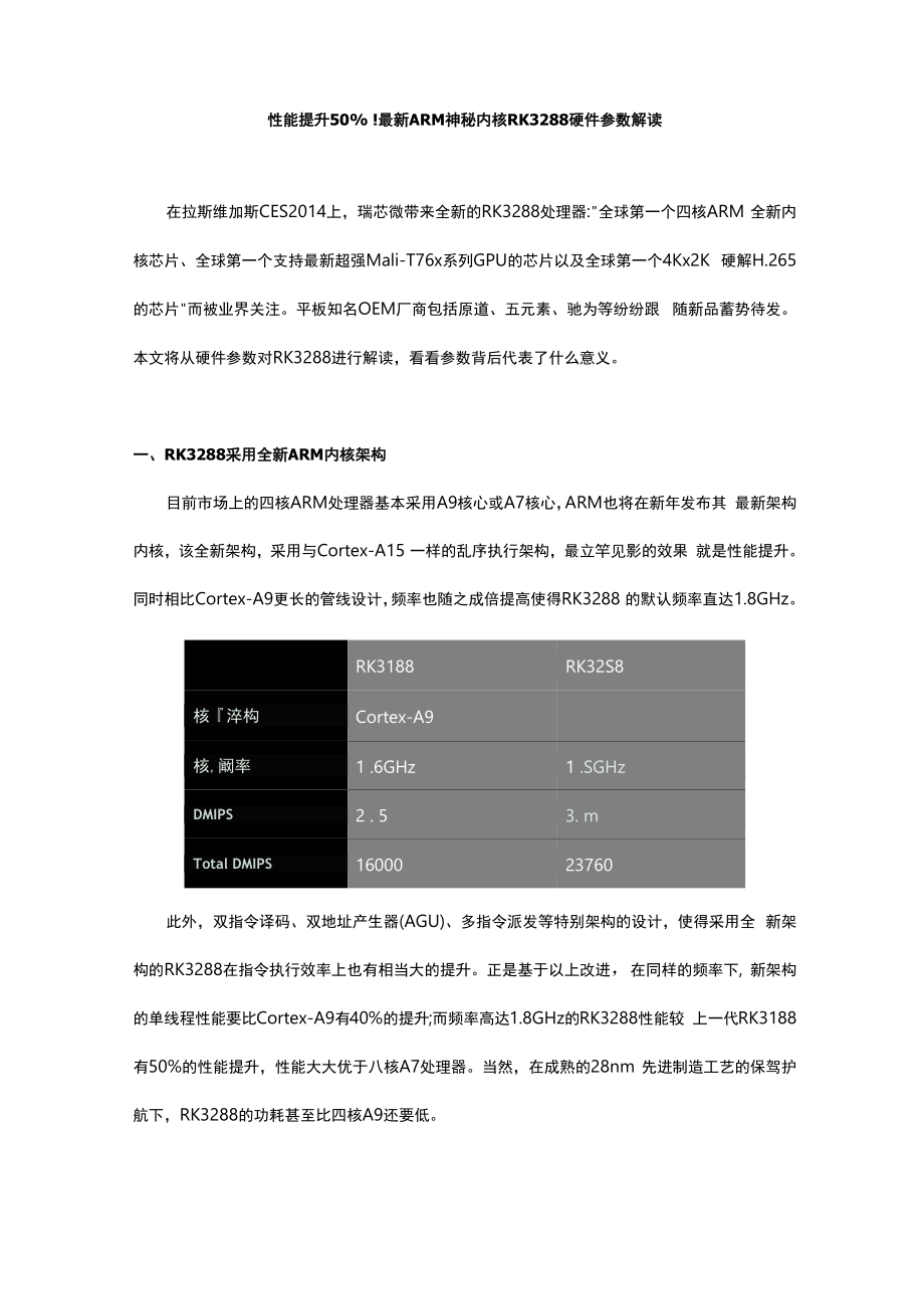 RK3288硬件参数解读.docx_第1页