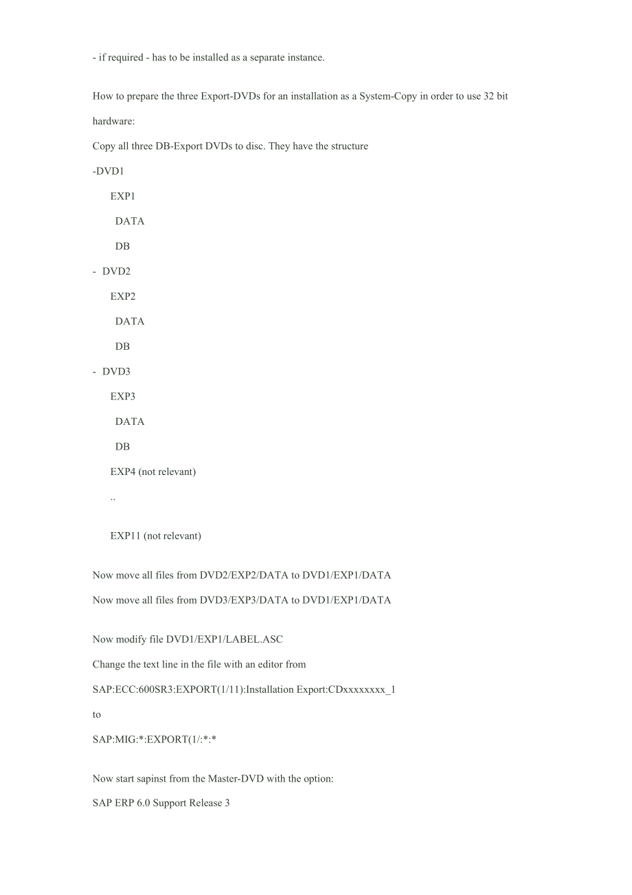 SAP IDES ECC6 SR3 EHP4 32bit 安装 注意事项.docx_第2页