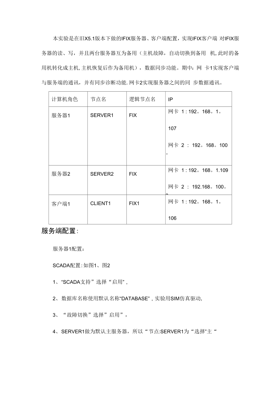 IFIX51环境下的IFIX服务器、客户端配置.docx_第1页