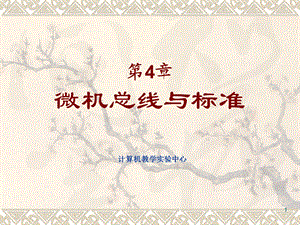 【教学课件】第4章微机总线与标准.ppt