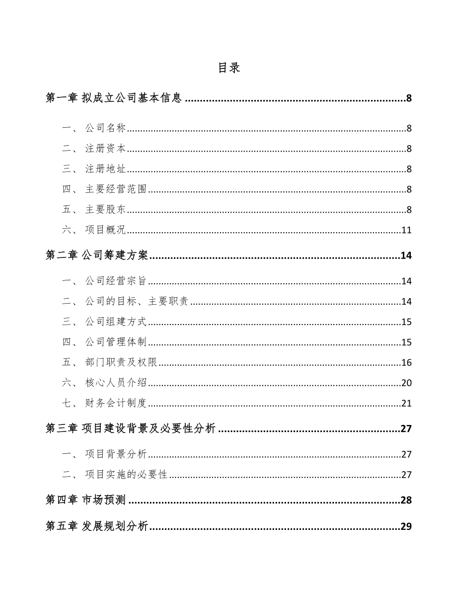 厦门关于成立封隔器公司可行性研究报告参考模板.docx_第2页