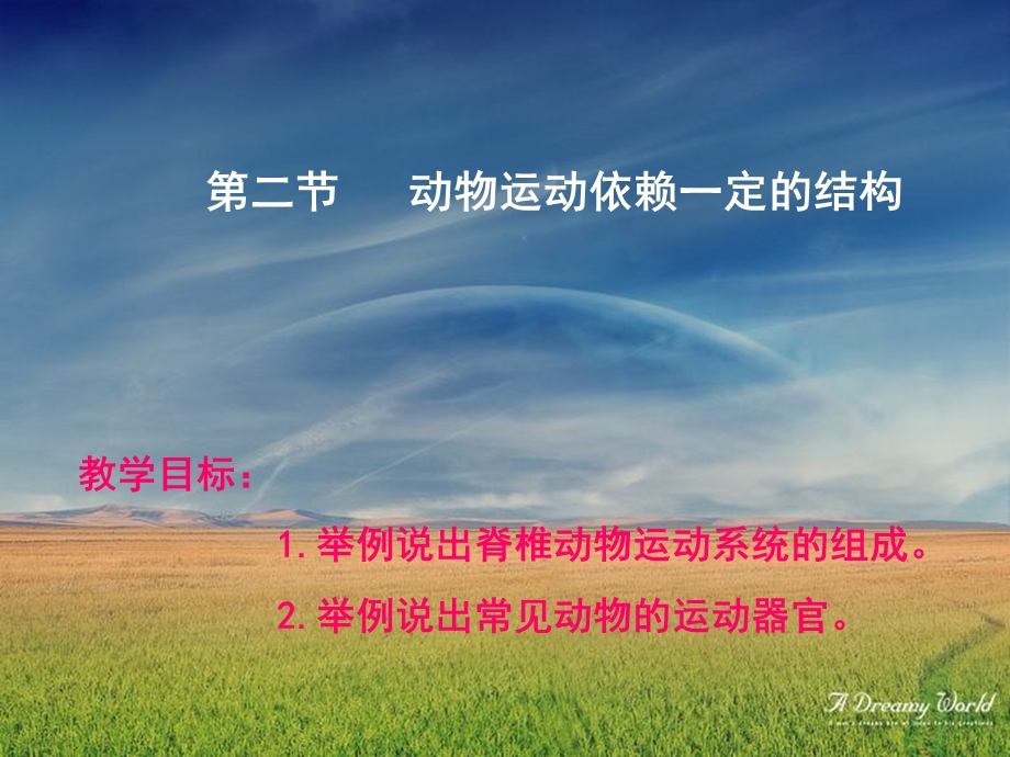 第二动物运动依赖一定的结构.ppt_第1页